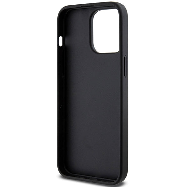 Karl Lagerfeld Gripstand Saffiano Choupette Pins Case for iPhone 13 Pro / 13 - Black