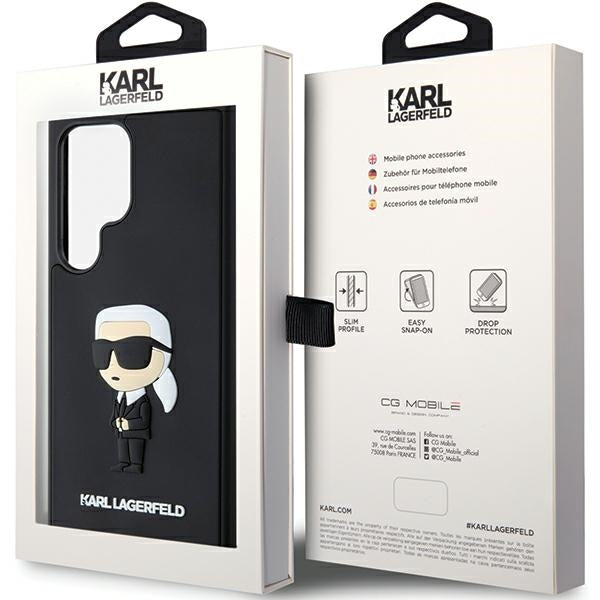 Karl Lagerfeld 3D Rubber Ikonik case for Samsung Galaxy S24 Ultra - black