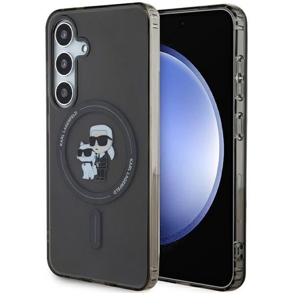 Karl Lagerfeld IML Karl&amp;Choupette MagSafe case for Samsung Galaxy S24 - black