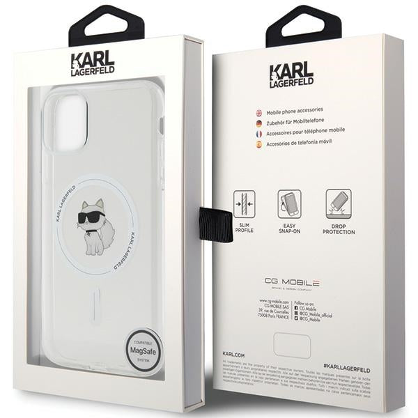 Karl Lagerfeld IML Choupette MagSafe case for iPhone 11 / Xr - transparent