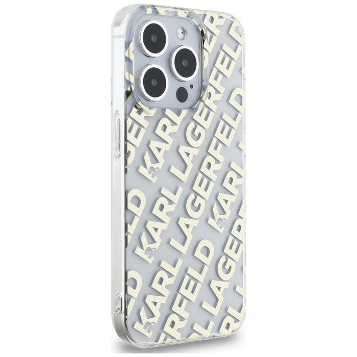 Karl Lagerfeld IML Fullover Logo case for iPhone 15 Pro - gold