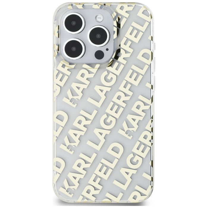 Karl Lagerfeld IML Fullover Logo case for iPhone 15 Pro - gold
