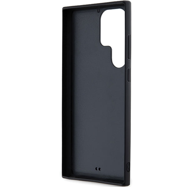 Karl Lagerfeld 3D Rubber Glitter Logo case for Samsung Galaxy S24 Ultra - black