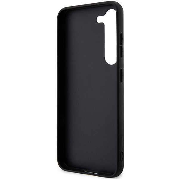 Karl Lagerfeld Saffiano Mono Metal Logo case for Samsung Galaxy S24 - black