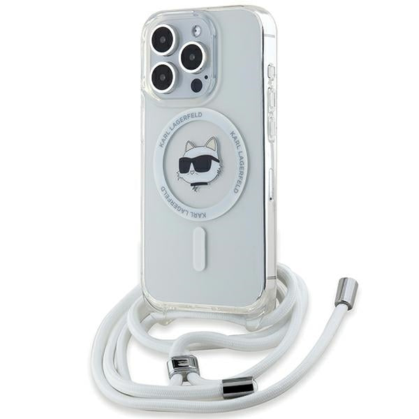 Karl Lagerfeld IML Choupette Head &amp; Cord MagSafe case for iPhone 14 Pro Max - transparent