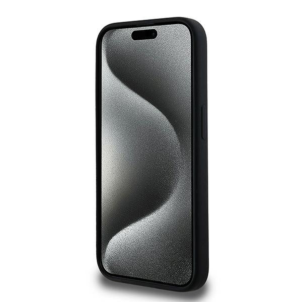 Karl Lagerfeld Silicone Karl&amp;Choupette MagSafe case for iPhone 15 Pro - black