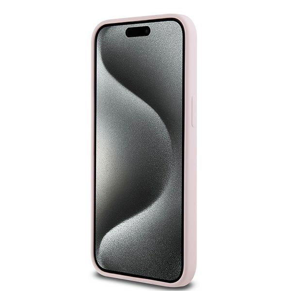 Karl Lagerfeld Silicone Karl&amp;Choupette MagSafe case for iPhone 15 Pro - pink