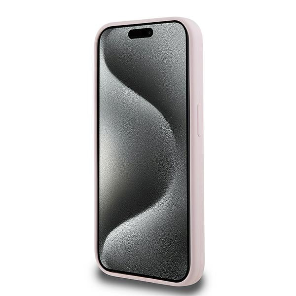 Karl Lagerfeld Silicone Karl&amp;Choupette MagSafe case for iPhone 15 Pro - pink