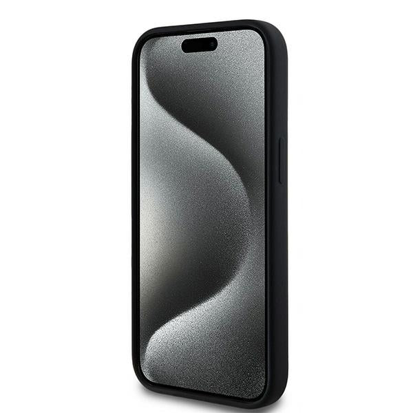 Karl Lagerfeld Silicone Karl&amp;Choupette MagSafe case for iPhone 15 Plus / 14 Plus - black
