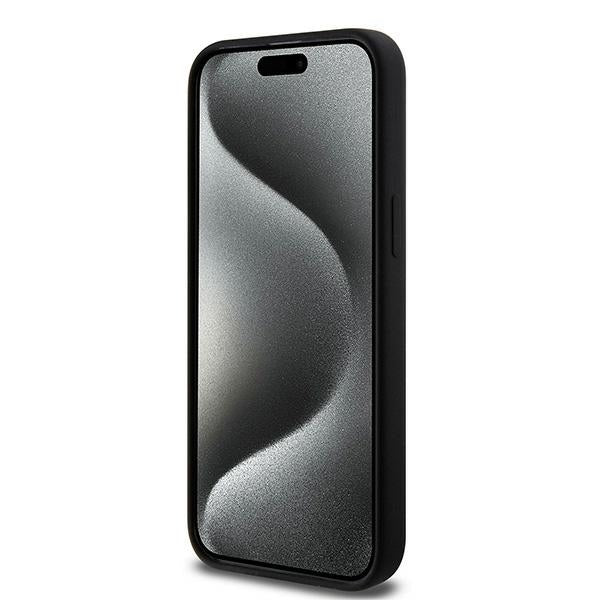 Karl Lagerfeld Silicone Choupette Head MagSafe case for iPhone 15 Pro Max - black