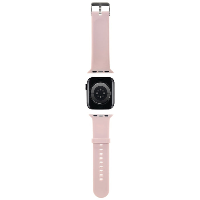 Karl Lagerfeld 3D Rubber Karl&amp;Choupette Heads strap for Apple Watch 38/40/41mm - pink