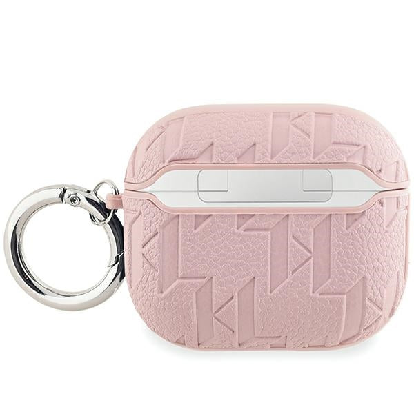 Karl Lagerfeld Monogram Choupette Head case for AirPods 3 - pink