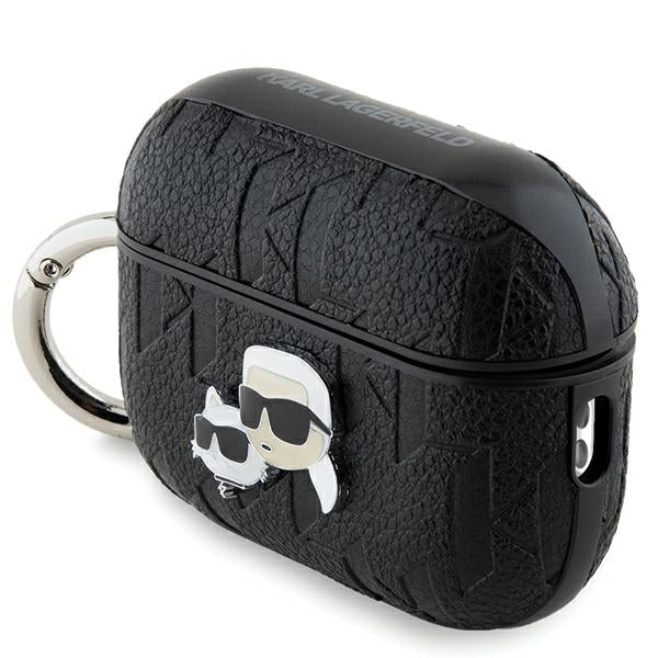 Karl Lagerfeld Monogram Karl &amp; Choupette Head case for AirPods Pro 2 - black