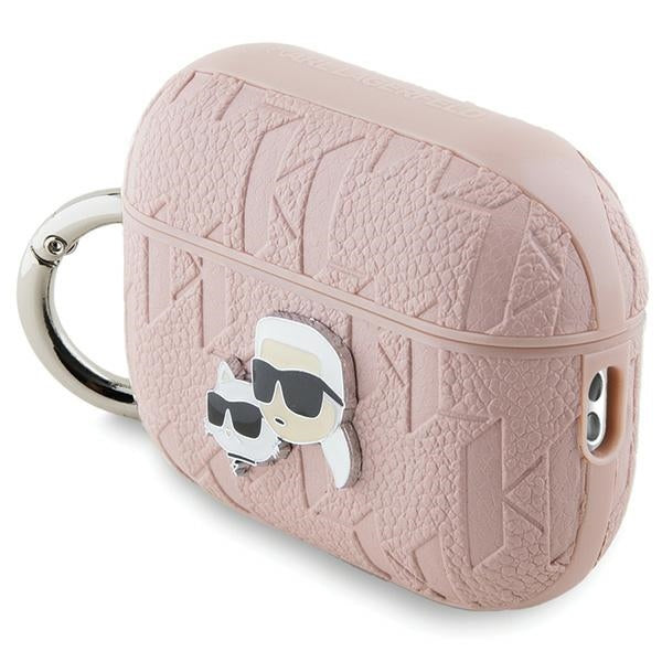 Karl Lagerfeld Monogram Karl &amp; Choupette Head case for AirPods Pro 2 - pink