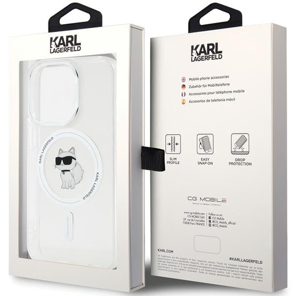 Karl Lagerfeld IML Choupette MagSafe case for iPhone 14 Pro - transparent