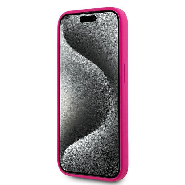 Karl Lagerfeld Silicone Choupette Head MagSafe case for iPhone 15 Pro - pink