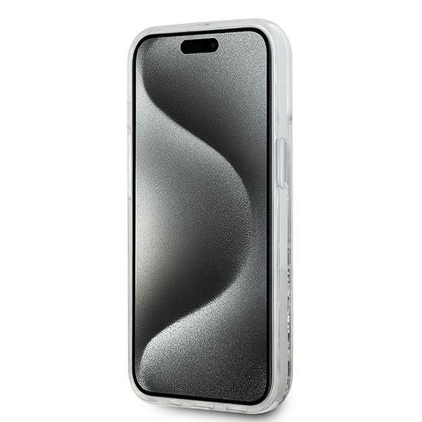Karl Lagerfeld Liquid Glitter Choupette Head MagSafe case for iPhone 15 / 14 / 13 - transparent