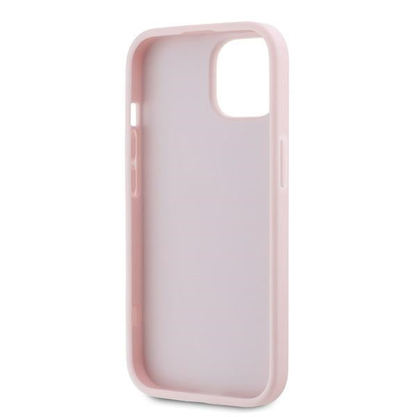 Karl Lagerfeld Diagonal Quilted Script case for iPhone 15 / 14 / 13 - pink