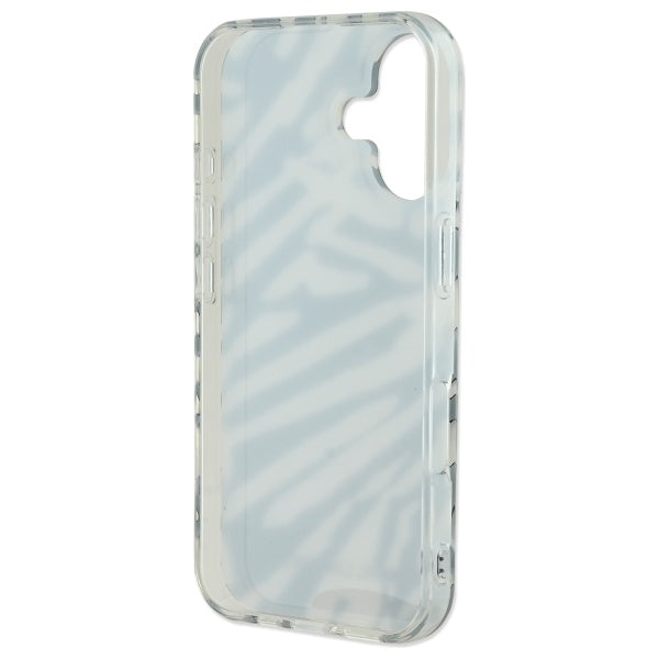 Karl Lagerfeld IML Zebra Pattern &amp; Cord iPhone 16 Case - Black