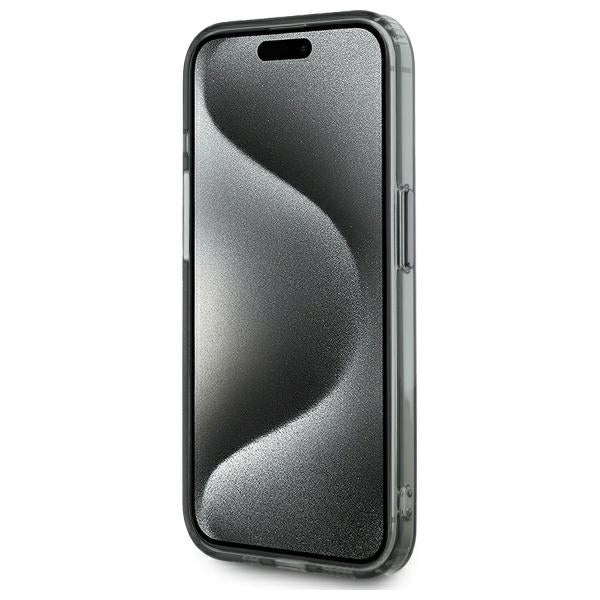 Karl Lagerfeld KLHMP15LHLSKIK iPhone 15 Pro 6.1" black/black hardcase IML Metal Karl Head MagSafe