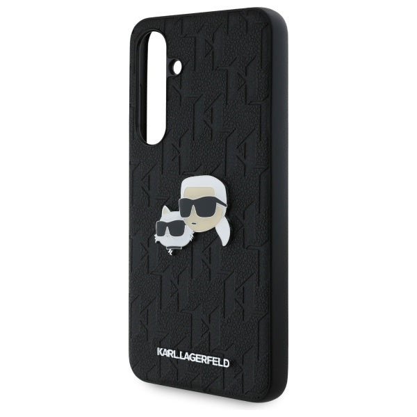 Karl Lagerfeld KLHCS24FEPGKLKCPK Sam S24 FE S721 black/black hardcase Monogram Karl&amp;Chaoupette Head Pin