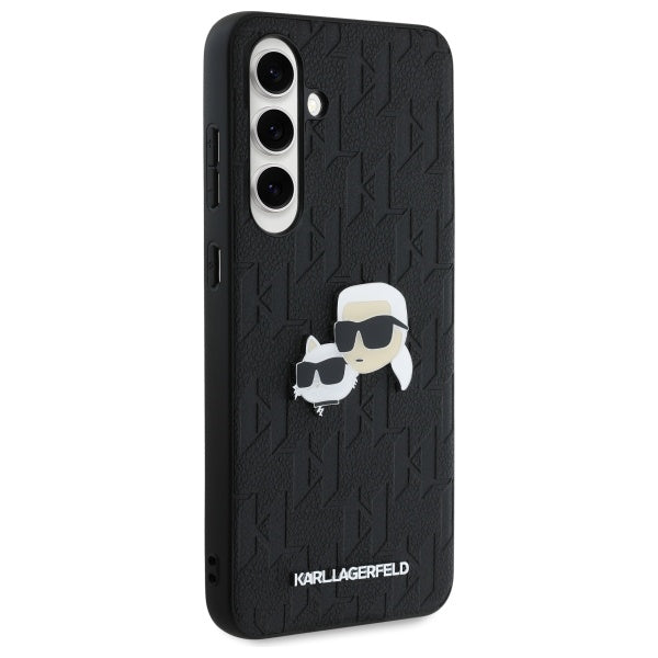 Karl Lagerfeld KLHCS24FEPGKLKCPK Sam S24 FE S721 black/black hardcase Monogram Karl&amp;Chaoupette Head Pin