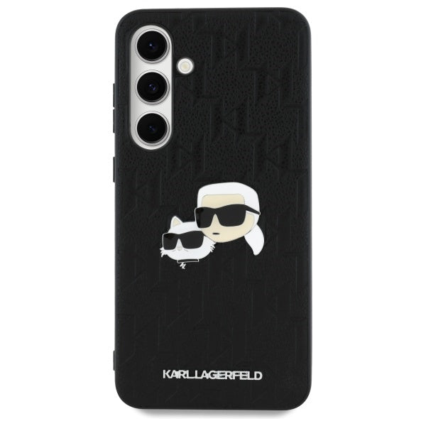Karl Lagerfeld KLHCS24FEPGKLKCPK Sam S24 FE S721 black/black hardcase Monogram Karl&amp;Chaoupette Head Pin