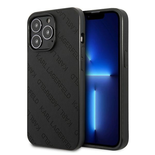 Karl Lagerfeld Perforated Allover Case for iPhone 13 Pro / 13 6.1" - Black