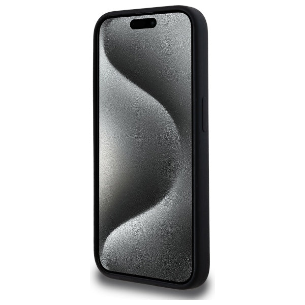 Karl Lagerfeld KLHMP15LSKHPPLK iPhone 15 Pro 6.1" black/black hardcase Silicone Karl Head Print MagSafe