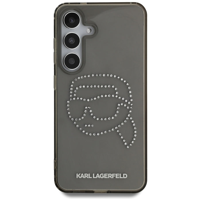 Case Karl Lagerfeld Rhinestones Karl Head Logo Samsung Galaxy S25 black