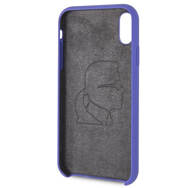 Karl Lagerfeld Silicone iPhone Xr Case - Purple