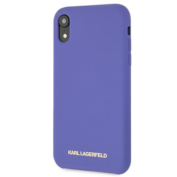 Karl Lagerfeld Silicone iPhone Xr Case - Purple