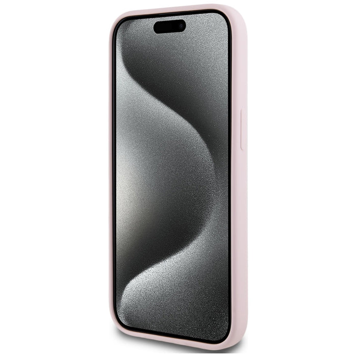 Karl Lagerfeld Silicone Karl&amp;Choupette MagSafe iPhone 15 Plus Case - Pink