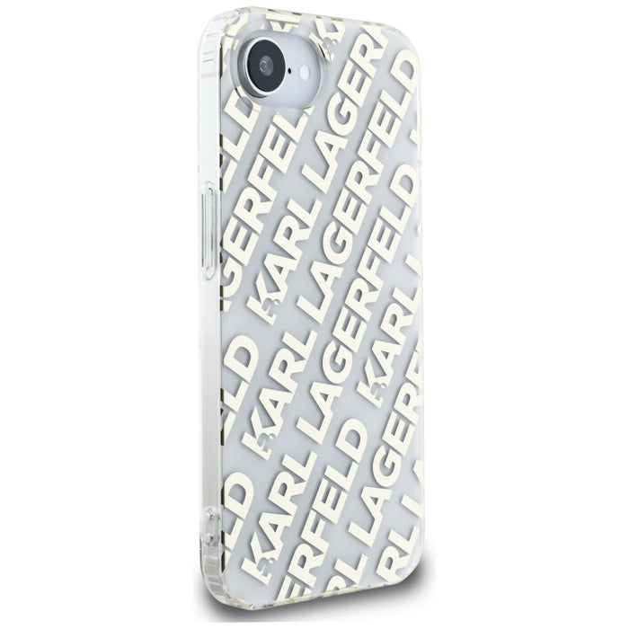 Karl Lagerfeld IML Repeat Logo iPhone 16e Case - Gold