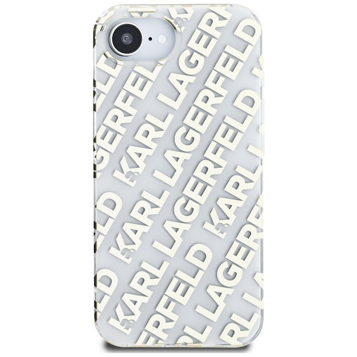 Karl Lagerfeld IML Repeat Logo iPhone 16e Case - Gold