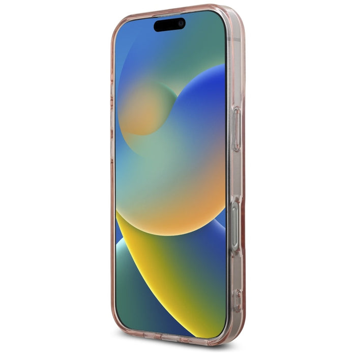 Karl Lagerfeld IML Rhinestones Logo iPhone 16 Pro Max Case - Pink