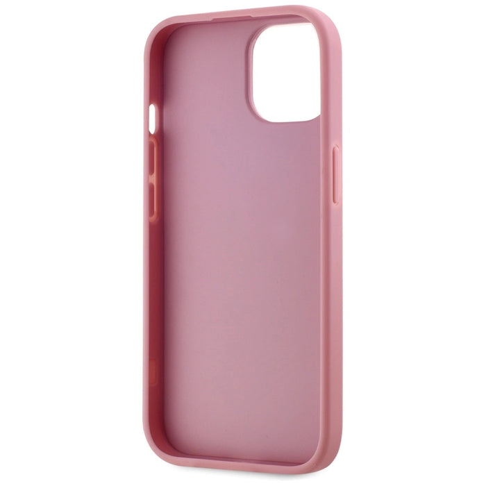 Karl Lagerfeld Wrinkled Metal Signature iPhone 15 Case - Pink
