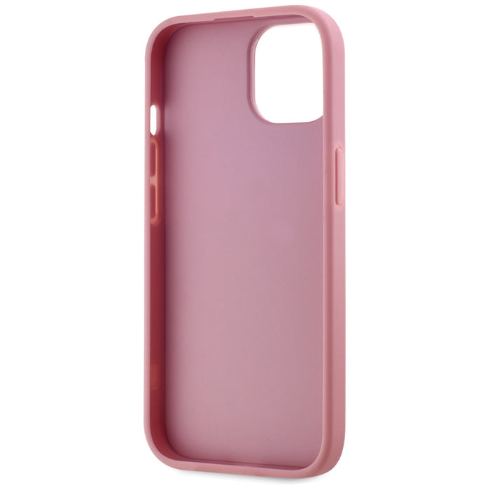 Karl Lagerfeld Wrinkled Metal Signature iPhone 15 Case - Pink