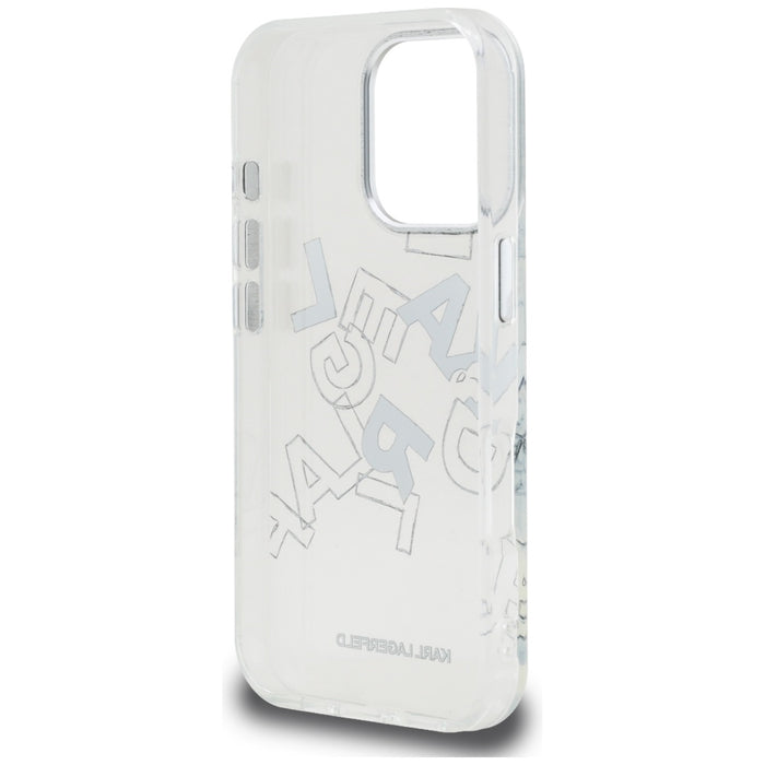 Karl Lagerfeld IML Sketched Graphic Case for iPhone 16 Pro Max - Clear