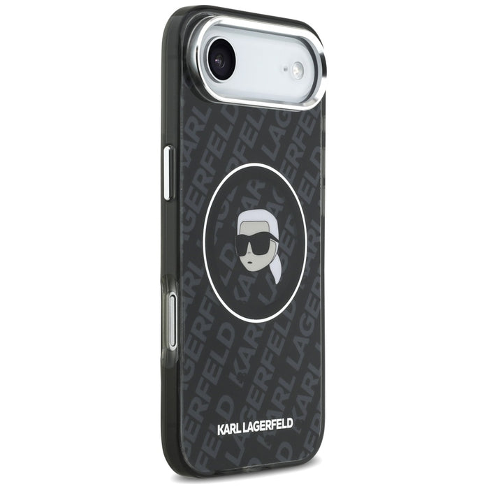 Karl Lagerfeld IML Karl Head Logo MagSafe Case for iPhone 17 Air - Black