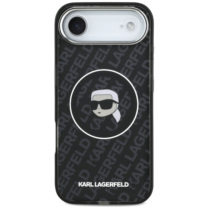 Karl Lagerfeld IML Karl Head Logo MagSafe Case for iPhone 17 Air - Black