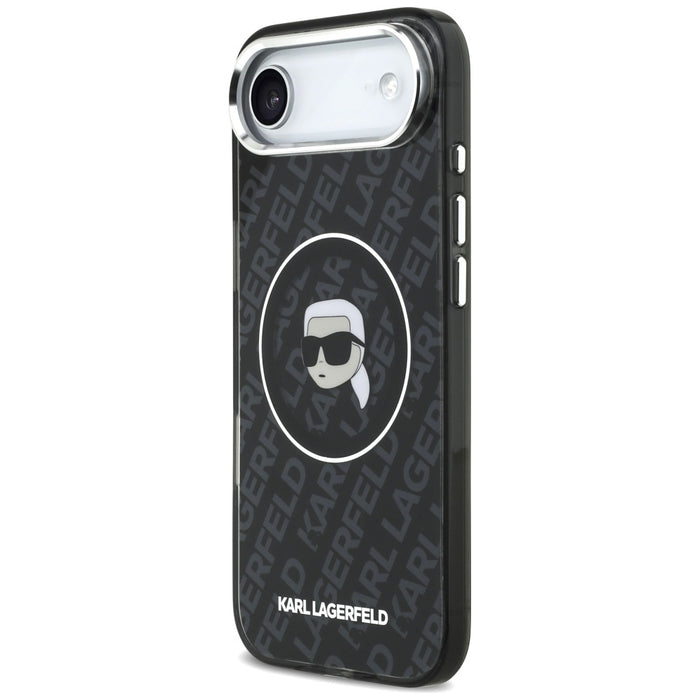 Karl Lagerfeld IML Karl Head Logo MagSafe Case for iPhone 17 Air - Black