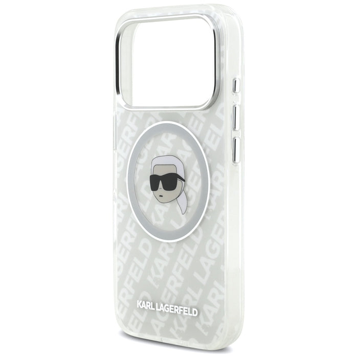 Karl Lagerfeld IML Karl Head Logo MagSafe Case for iPhone 17 Pro - Gray