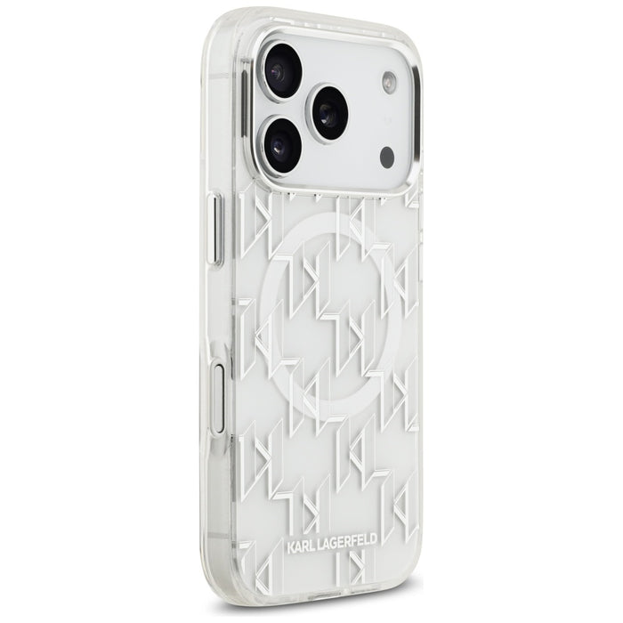 Karl Lagerfeld IML KL Monogram MagSafe Case for iPhone 17 Pro - White