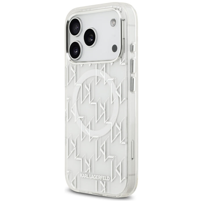 Karl Lagerfeld IML KL Monogram MagSafe Case for iPhone 17 Pro - White