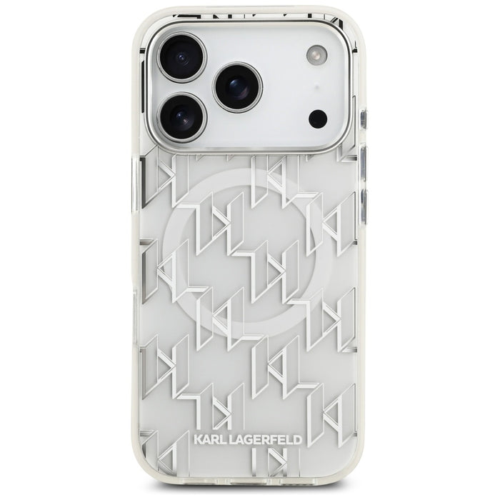 Karl Lagerfeld IML KL Monogram MagSafe Case for iPhone 17 Pro - White
