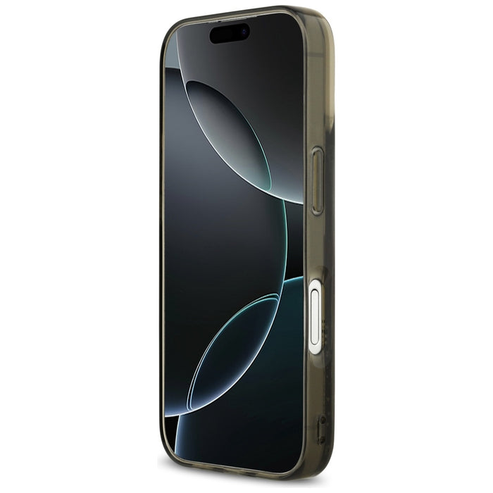 Karl Lagerfeld Liquid Glitter Choupette Logo MagSafe iPhone 17 Case - Black