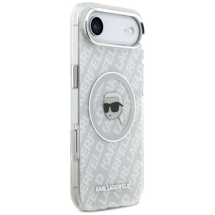 Karl Lagerfeld IML Karl Head Logo MagSafe iPhone Air Case - Gray