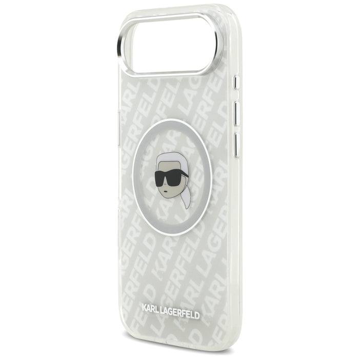 Karl Lagerfeld IML Karl Head Logo MagSafe iPhone Air Case - Gray