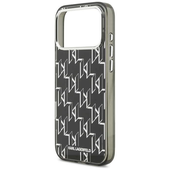 Karl Lagerfeld IML KL Monogram MagSafe Case for iPhone 17 Pro Max - Black